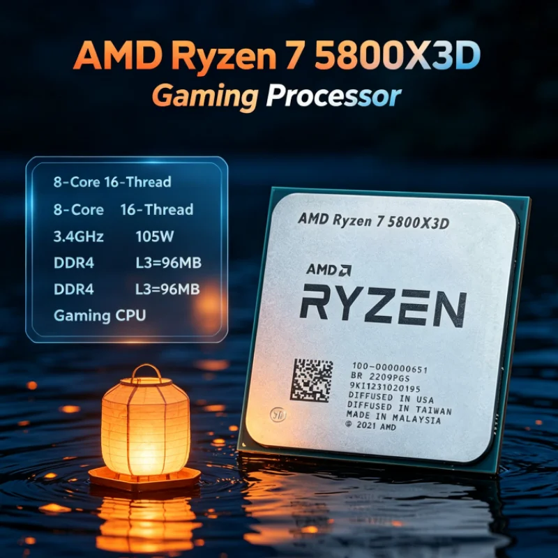 Amd Cpu Ryzen 7 - AMD R7 5800X3D 96 MB 3.4